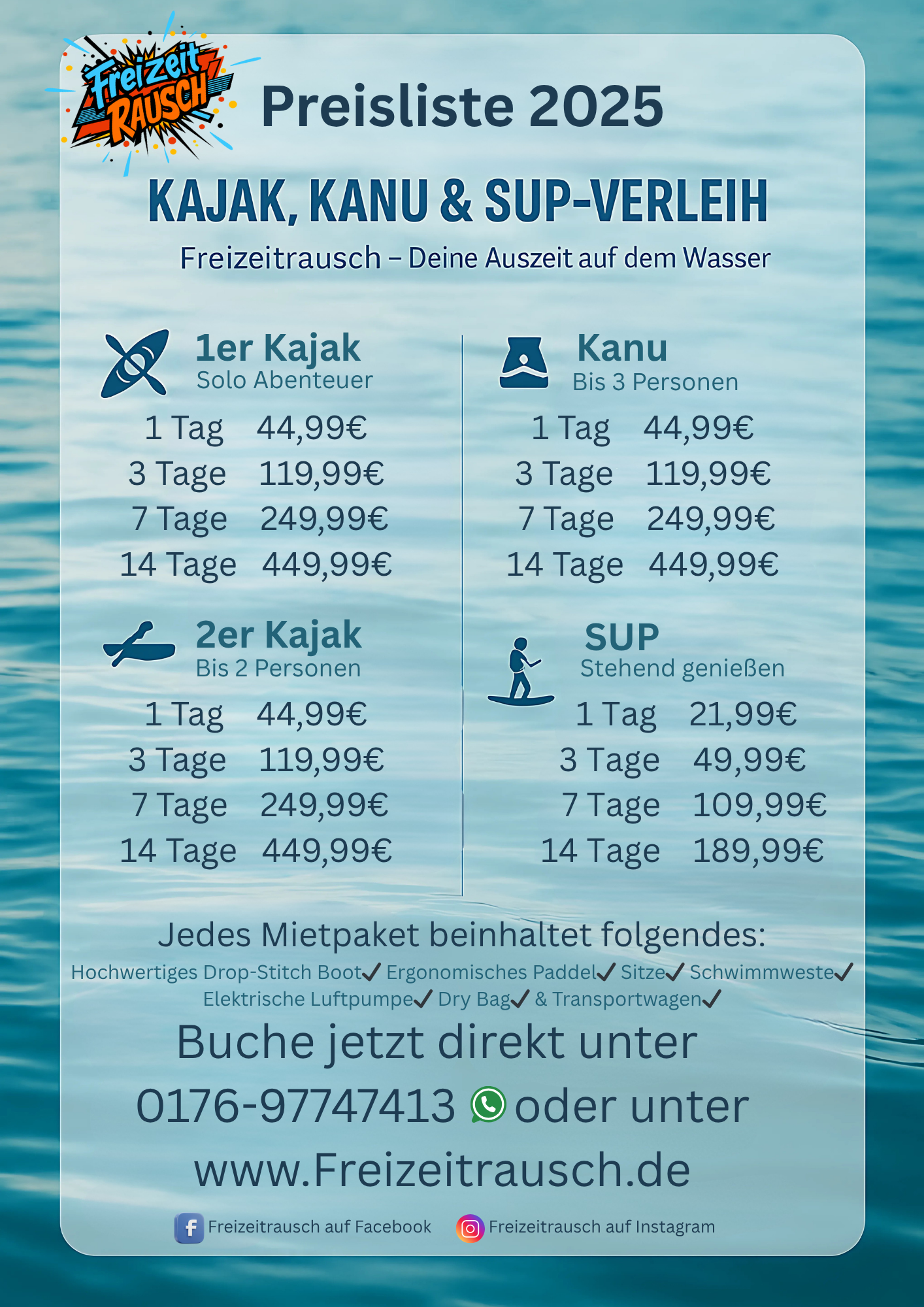Preisliste 2025